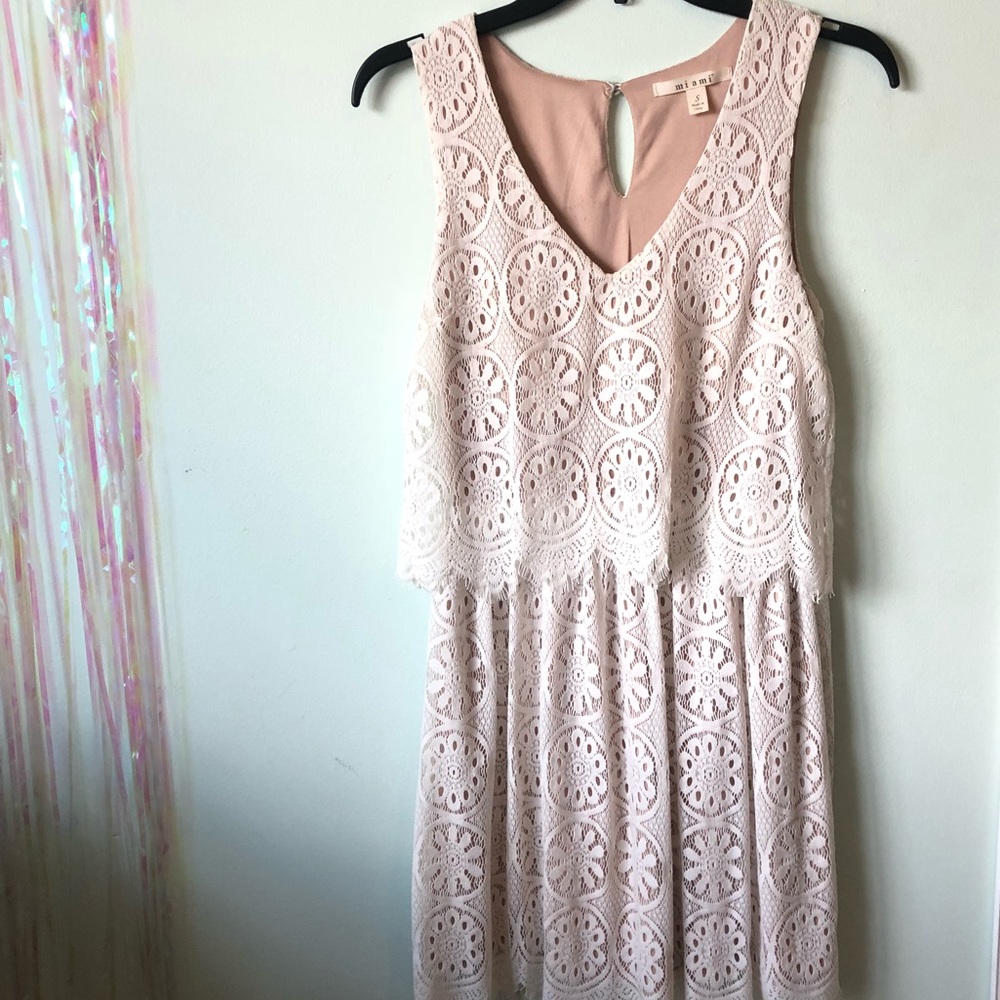 White lace dress